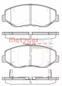 Комплект тормозных колодок 0899.00 METZGER